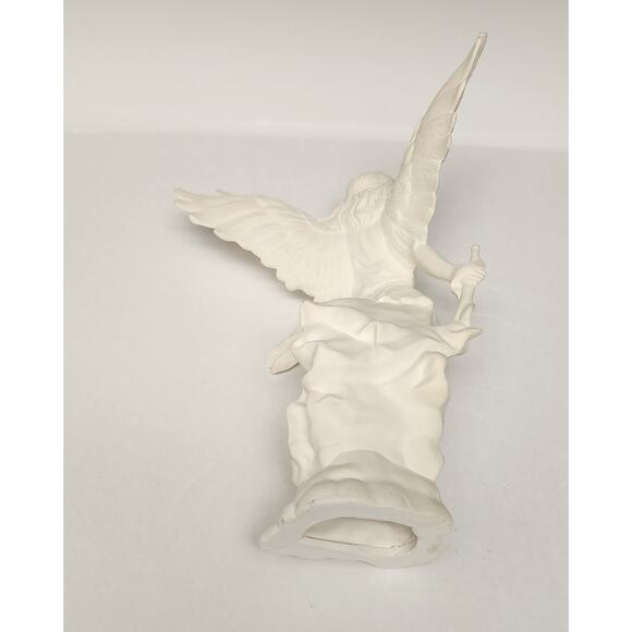 Bisque Ceramic Figurines Angels with Horn Ready To Paint Christmas, Holiday Deco - Picture 13 of 16